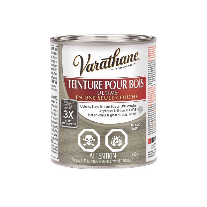 Teinture pour bois Ultime blanc jauni, 946ml