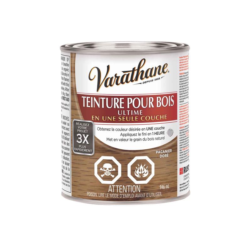 Teinture pour bois Ultime pacanier dor, 946ml