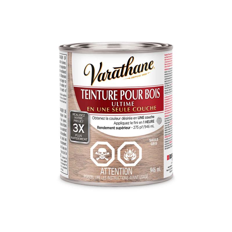 Teinture pour bois Ultime saule gris, 946ml