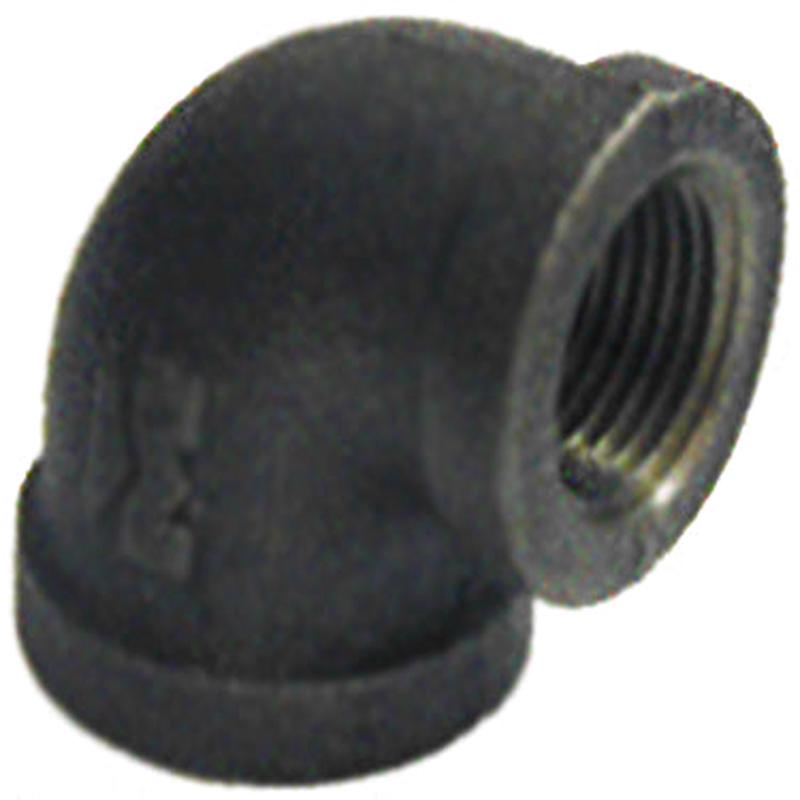 RE-134 ELBOW 1X3/4 BLACK REDUCING