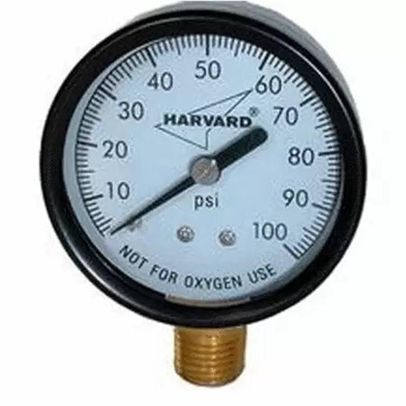 American Granby EIPG1002-4LNL Pressure Gauge, 0-100 # 2"x 1/4"Lm. ; 100 PSI Water Pressure Gauge 2" Dial Brass 1/4" Male NPT Well Pump or Air Gauge