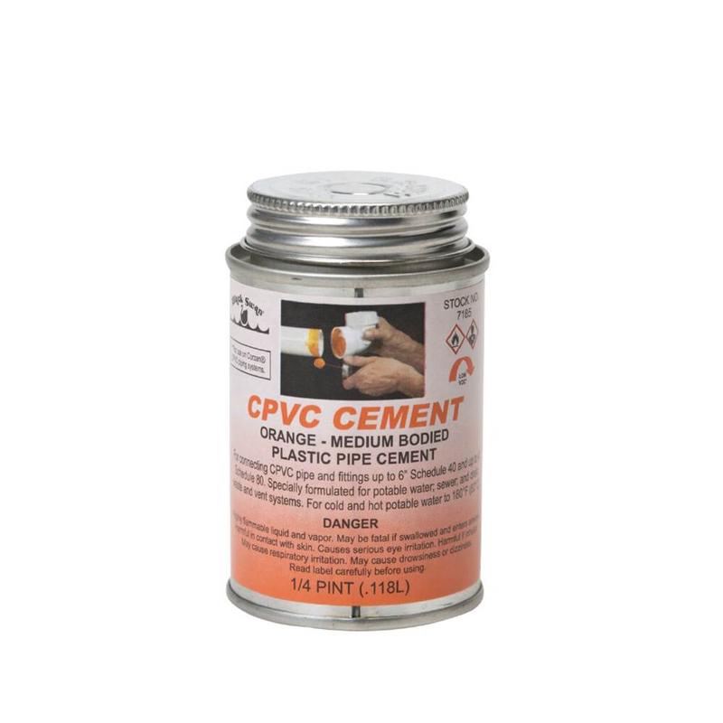 Black Swan's CPVC Cement - Orange - Medium 16 oz.