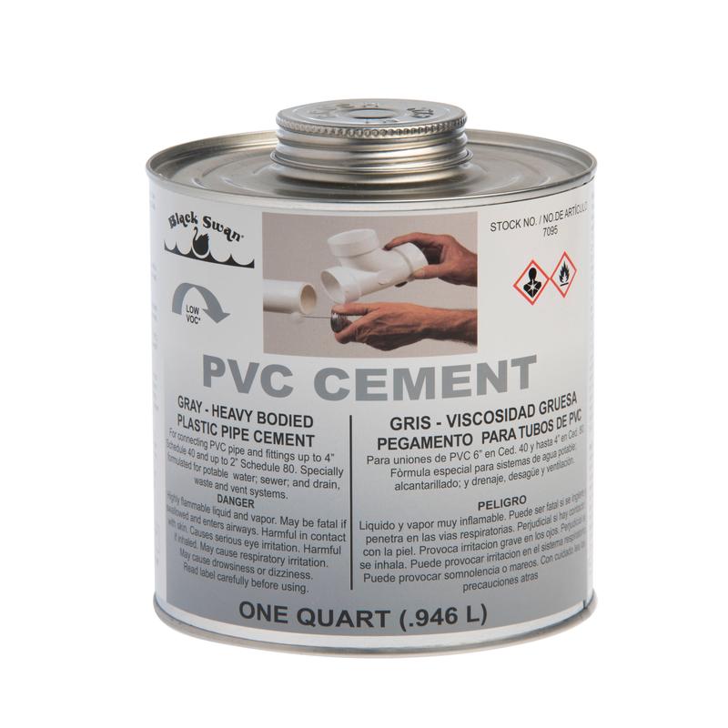 Black Swan's PVC Cement - Gray - Heavy 32 oz.
