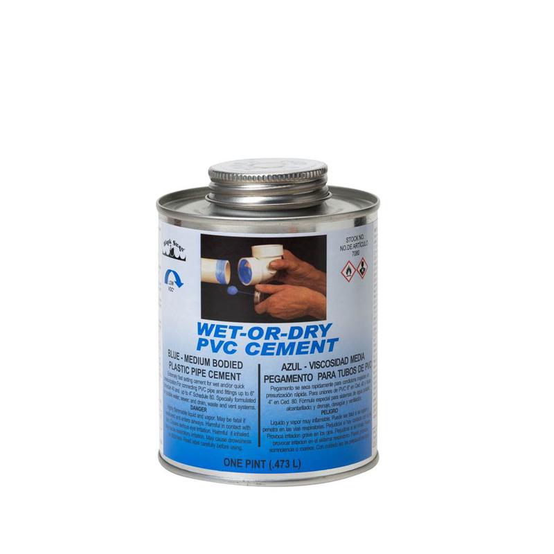 Black Swan's Wet-Or-Dry PVC Cement - Medium 8 oz.