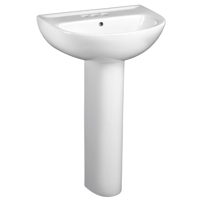 American Standard 24-Inch Evolution 4-Inch Centerset Pedestal Sink Top and Leg Combination