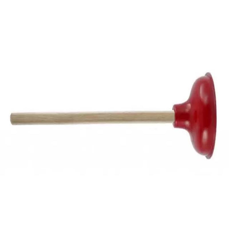 Aqua Plumb Plumbers Plunger 18 Hardwood 6 Red