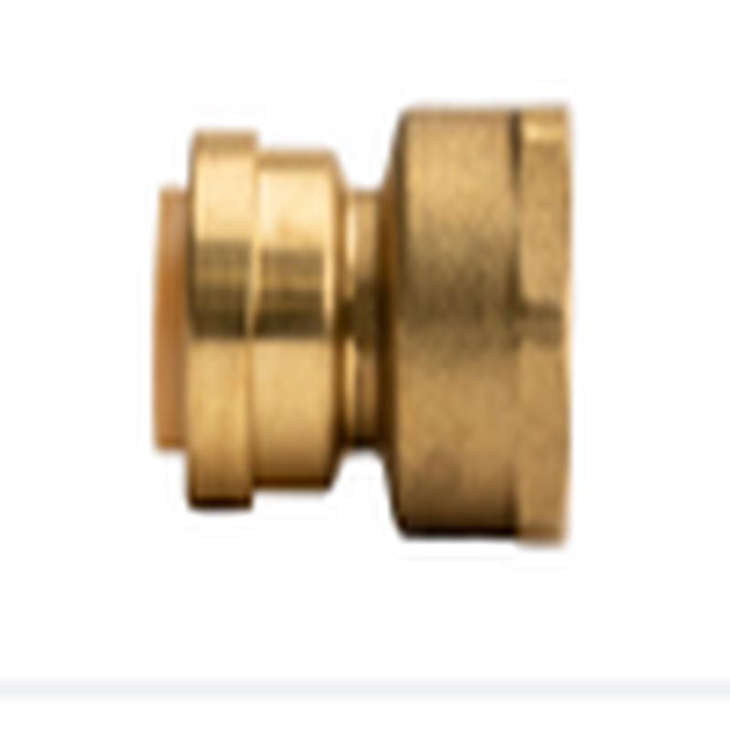 Quick Fitting 3/8 x 1/2 FNPT Straight Female Adapter