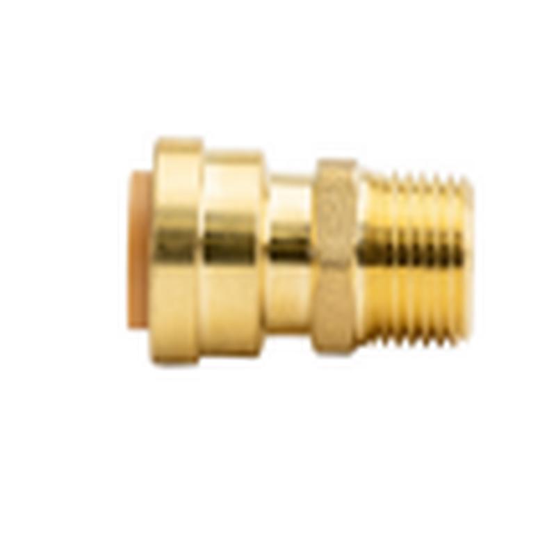 Probite 1 x 1 MNPT Straight Male Adapter Brass