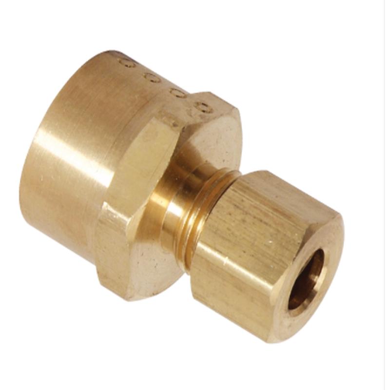 BrassCraft 3/8 in. Female Flare, Fine Thread x 1/4 in. O.D. Tube