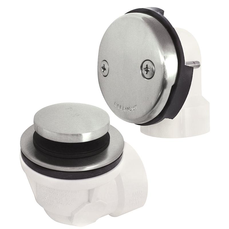 Braxton Harris Company 1-1/2 Sch 40 Toe Touch 2-Hole Half Kit- PVD Satin Nickel