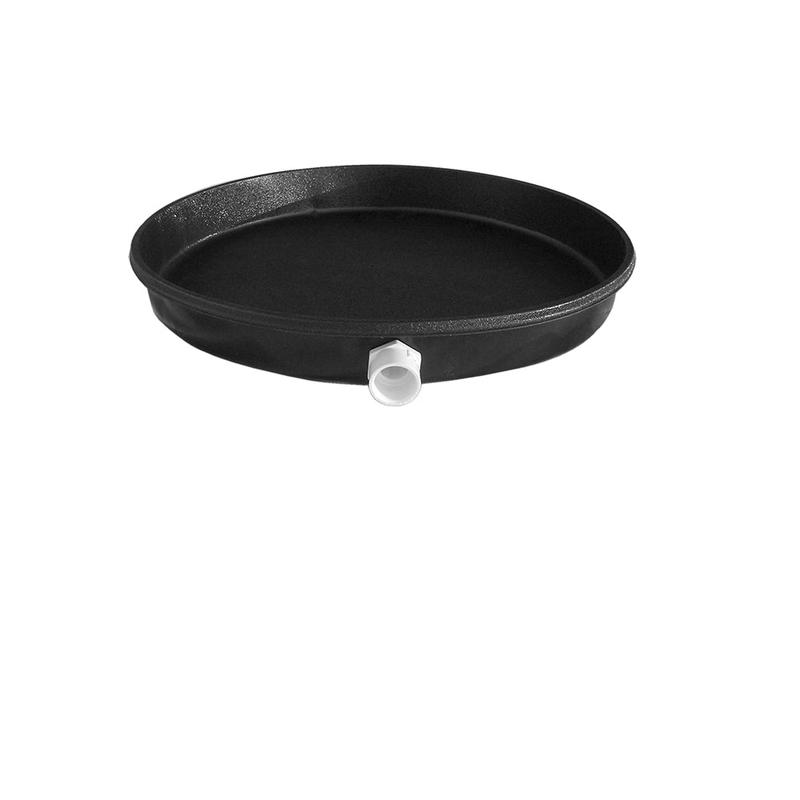 Braxton Harris Company 22 Plastic Water Heater Pan Drilled w/ Fitting