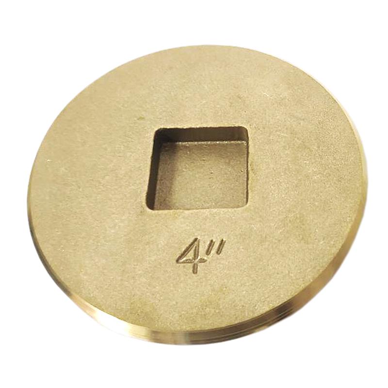 Braxton Harris Company 4 IPS S.C. Countersunk Brass Cleanout Plug