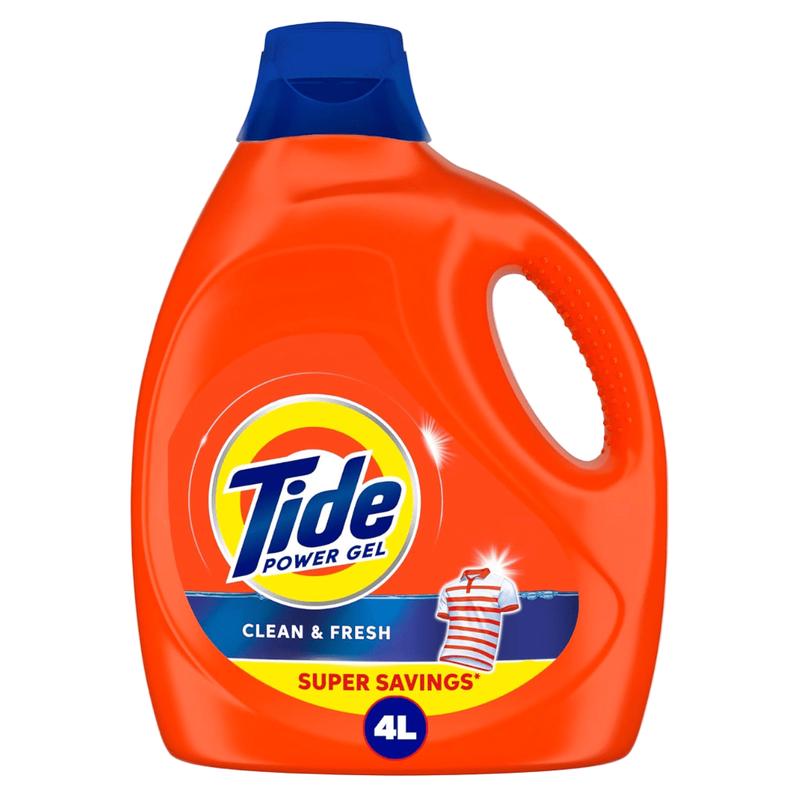 Tide Clean & Fresh Laundry Detergent Power Gel - 4L