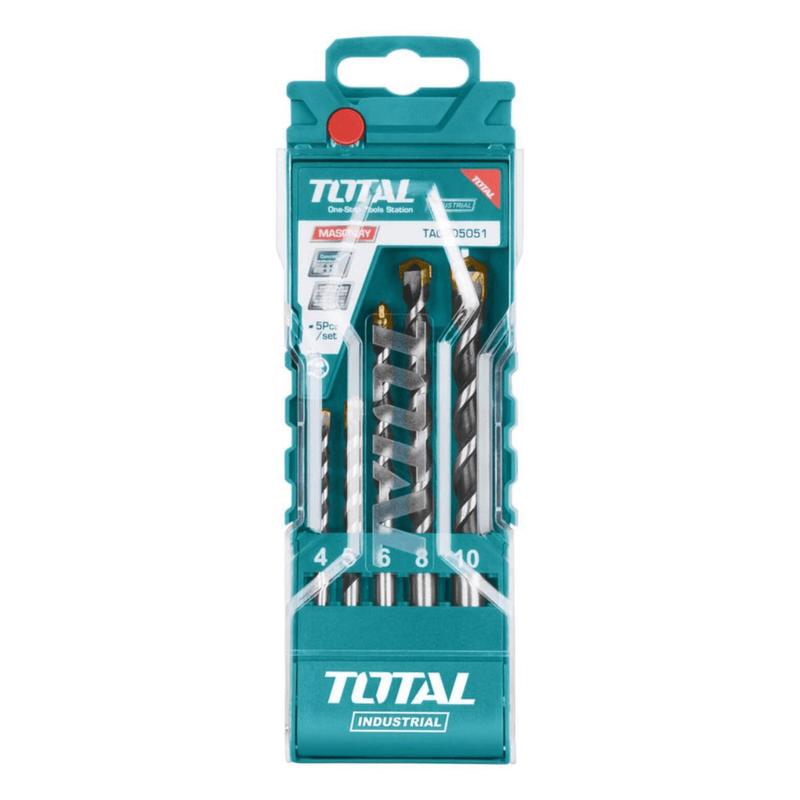 Total 5 Pieces Masonry Drill Bit - TACSD5051