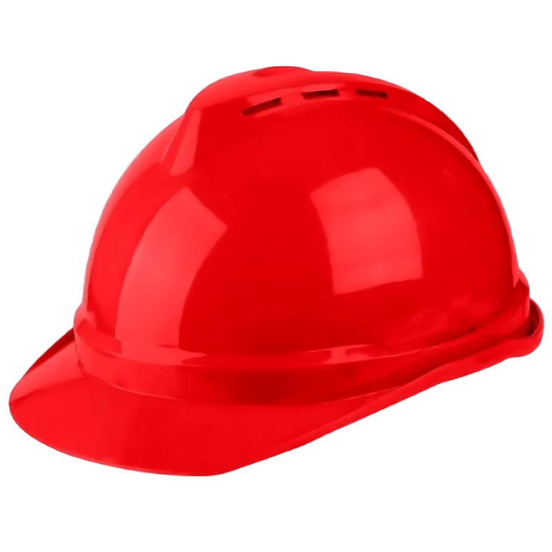 Total Red Safety Helmet with Ribbon Chin Strap - TSP2604