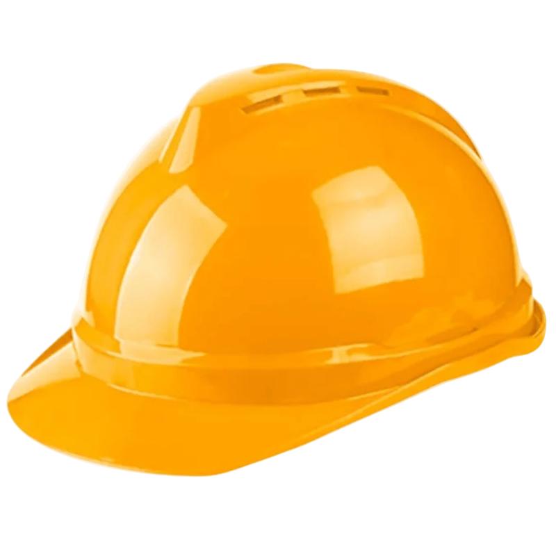 Total Yellow Safety Helmet with Ribbon Chin Strap - TSP2603