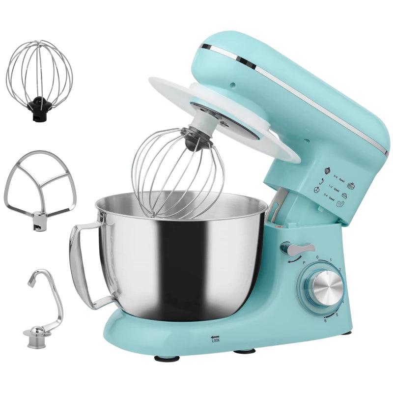 1300W Blue Kitchen Stand Mixer with Accessories - Powerful, Versatile, Perfect for Baking and Cooking