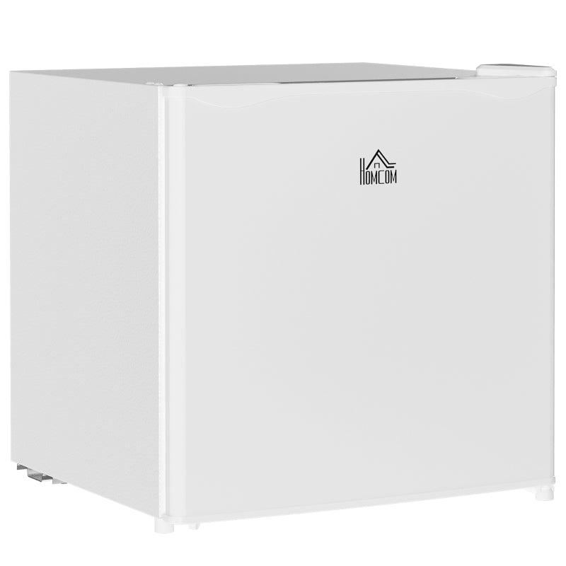 46L Mini Fridge with Ice Box - Compact Table Top Refrigerator, Reversible Door, Adjustable Temp, Cream for Bedroom & Office