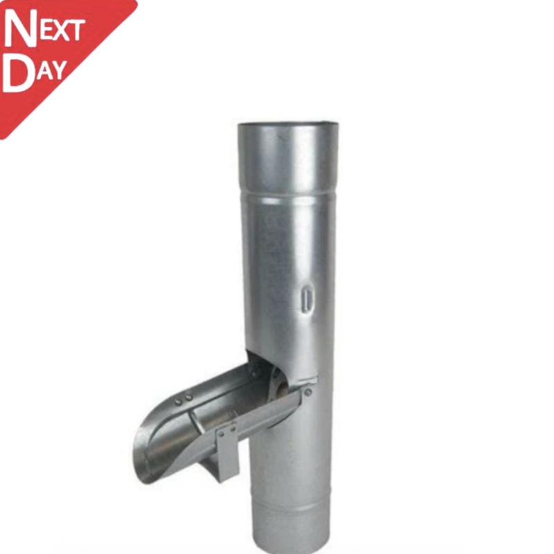 100mm Galvanised Steel Downpipe Diverter