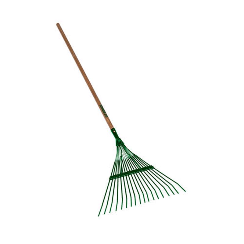 Seymour Leaf Rake, 18 Tine 18" Steel Head, 48" Hardwood Handle