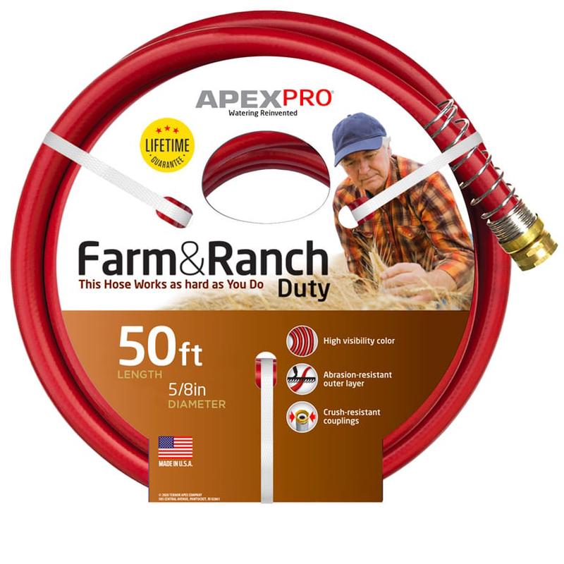 Teknor-Apex Farm And Ranch Duty All Purpose Garden Lawn Water Hose 5/8" X 100 Ft