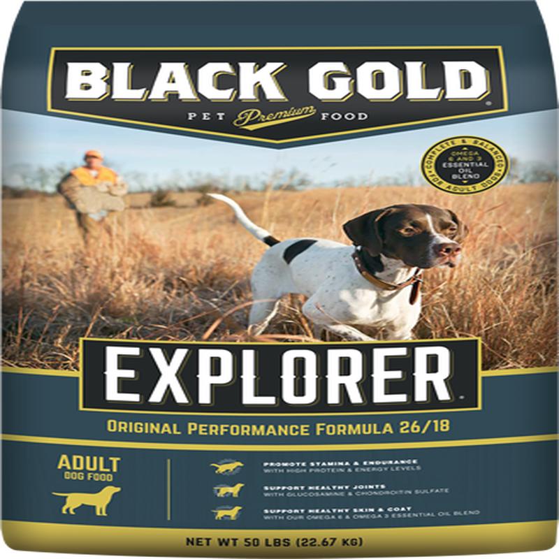 Black Gold Explorer Chicken Meal & Brown Rice Recipe Dry Dog Food 40LB