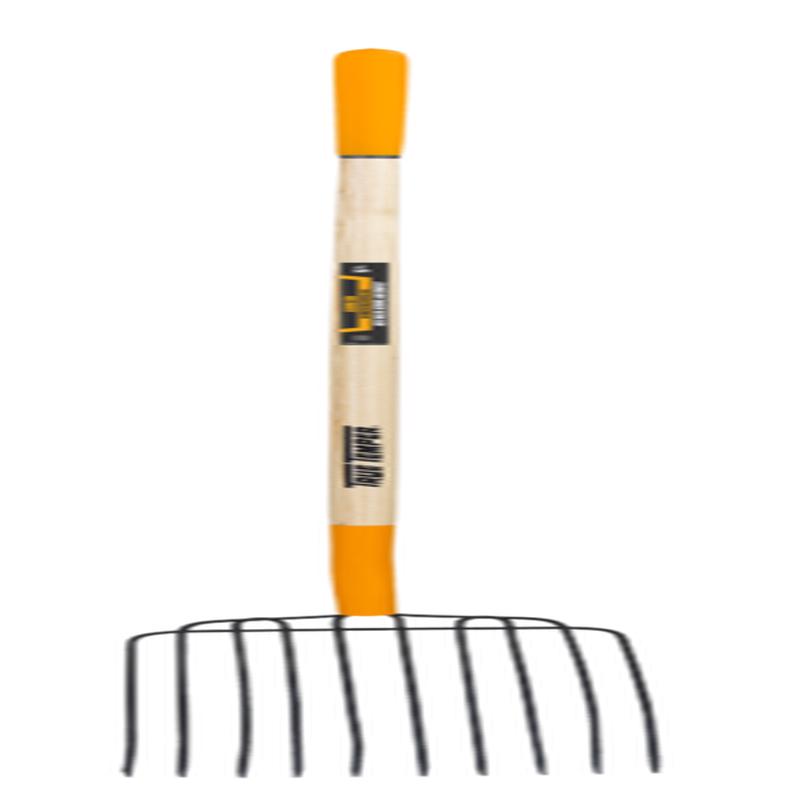 True Temper 10-TINE BEDDING FORK WITH CUSHION END GRIP ON HARDWOOD HANDLE