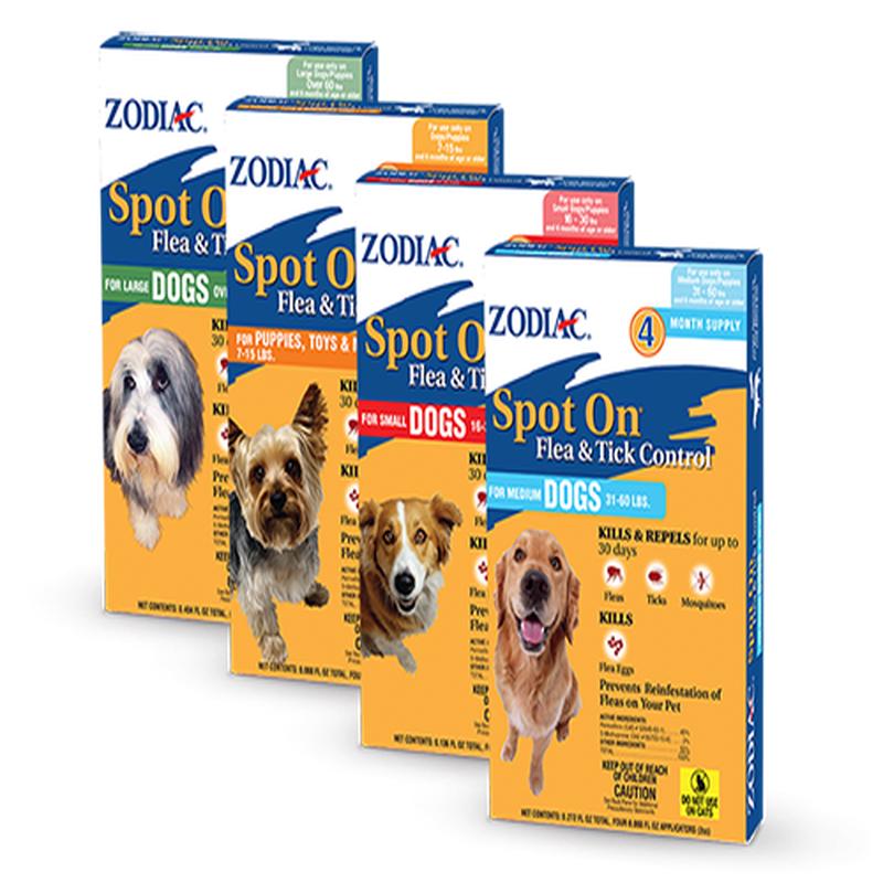 Wellmark International ZODIAC SPOT ON FLEA & TICK CONTROL FOR DOGS AND PUPPIES