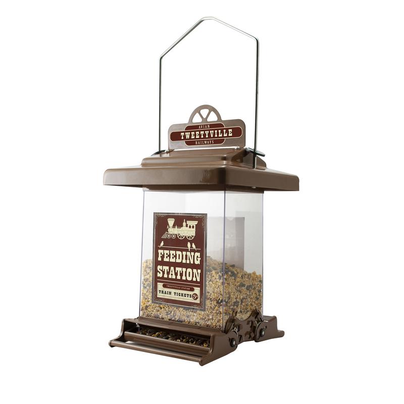 Woodlink Rustic Farmhouse Absolute Small Train Feeding Station Squirrel-Resistant Feeder
