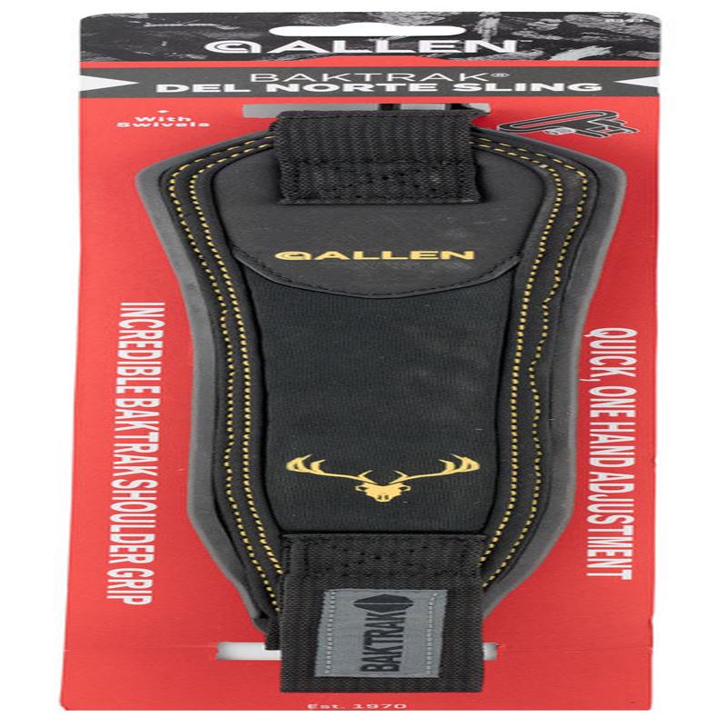 Allen 8343 BakTrak Del Norte Sling 1.25" W x 22.80" L Adjustable Black Neoprene for Rifle
