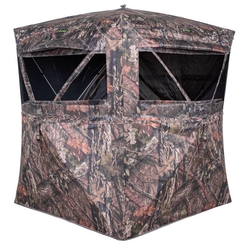 SUMMIT GROUND BLINDS SU87024 Viper 3 Person Mossy Oak Country 72" x 58" x 58"
