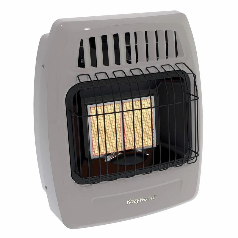 World Marketing Comfort Glow KWN213 12,000 Btu 2 Plaque Natural Gas (NG) Infrared Vent Free Wall Heater