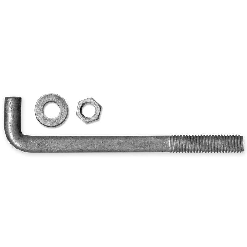 ANCHOR BOLT W/ NUTS & WASHERS 1/2X8