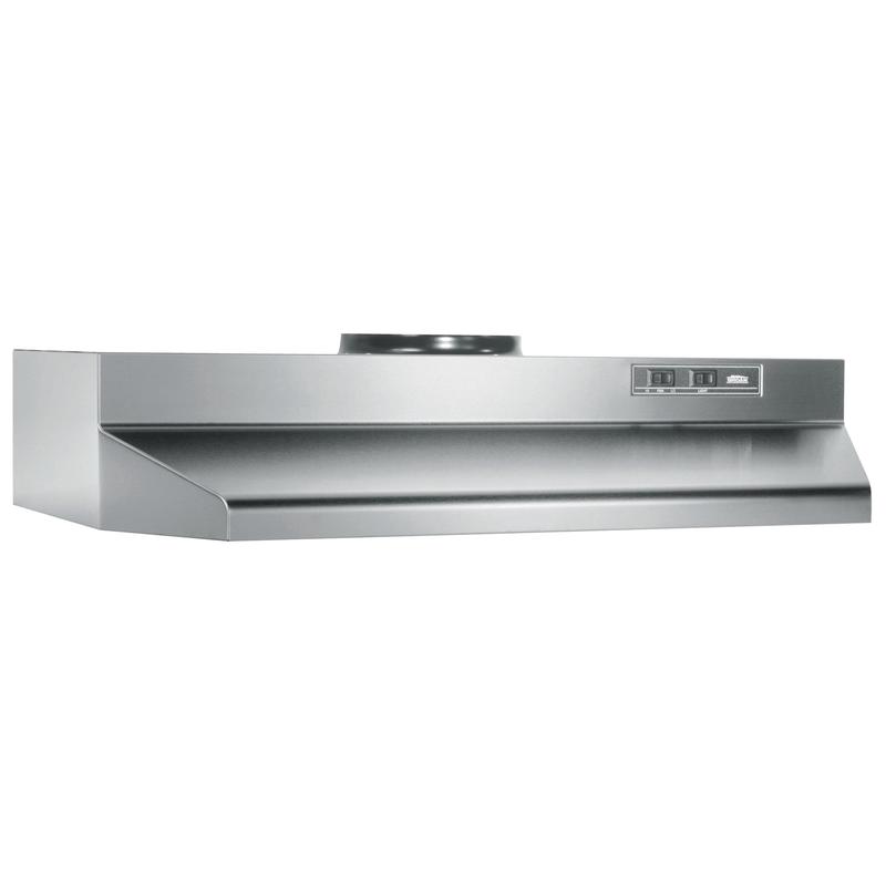 Broan 36-Inch Under-Cabinet Range Hood, Stainless Steel