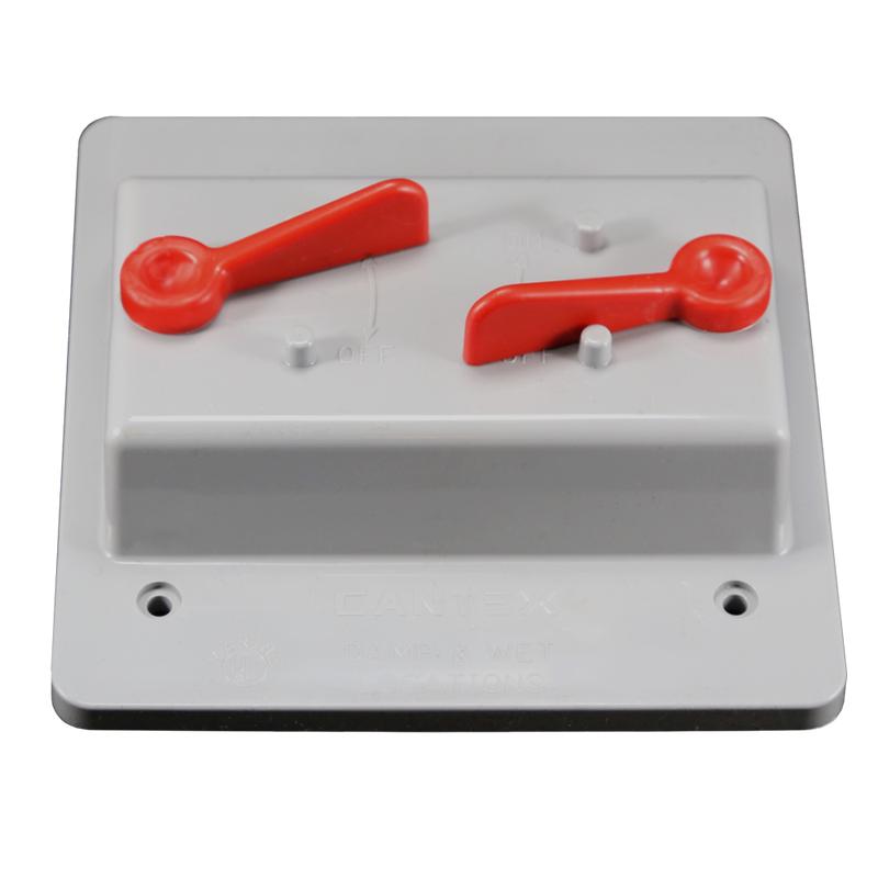 Cantex 2-Gang Weatherproof Toggle Switch Cover