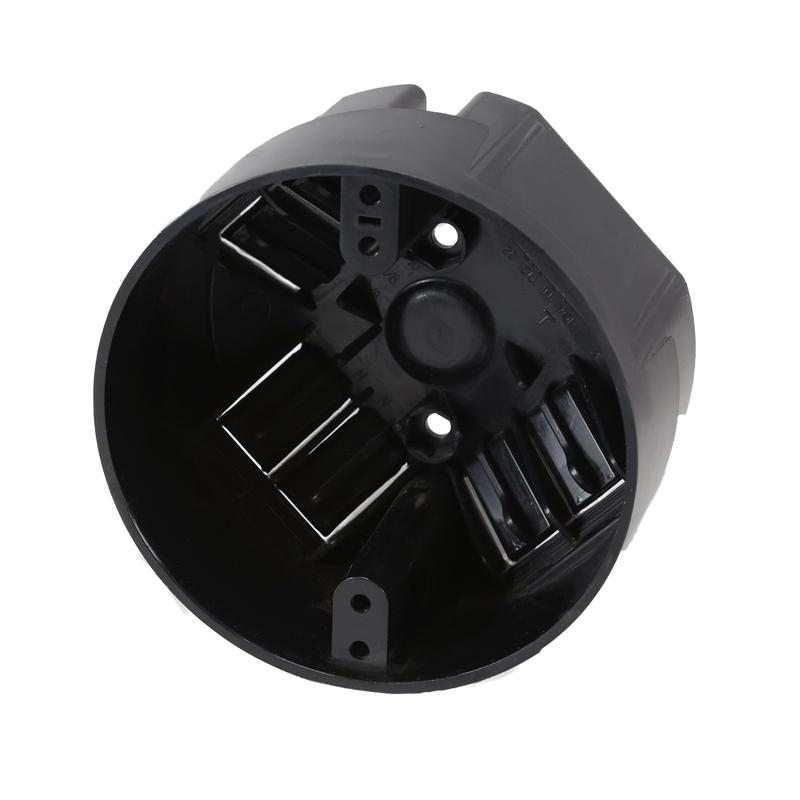 CANTEX  20 cu. in. EZ BOX Deep New Work Residential Ceiling Fan Box with Screws and Wire Clamps Black