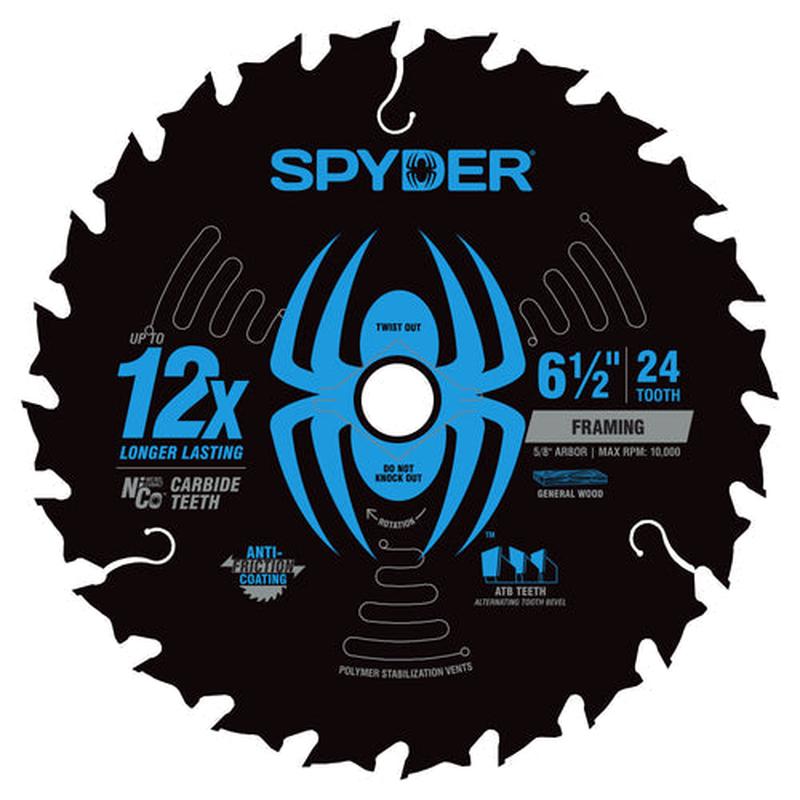 Spyder 24-Tooth Saw Blade for Framing