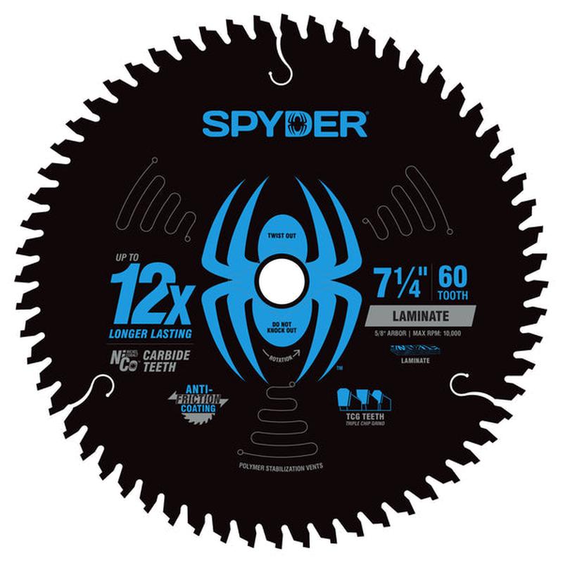 Spyder 7-1/4" 60-Tooth Saw Blade for Laminate