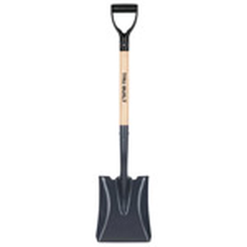 Truper 31176 Green Built, Square Point Shovel, 28" Poly D Wood Handle