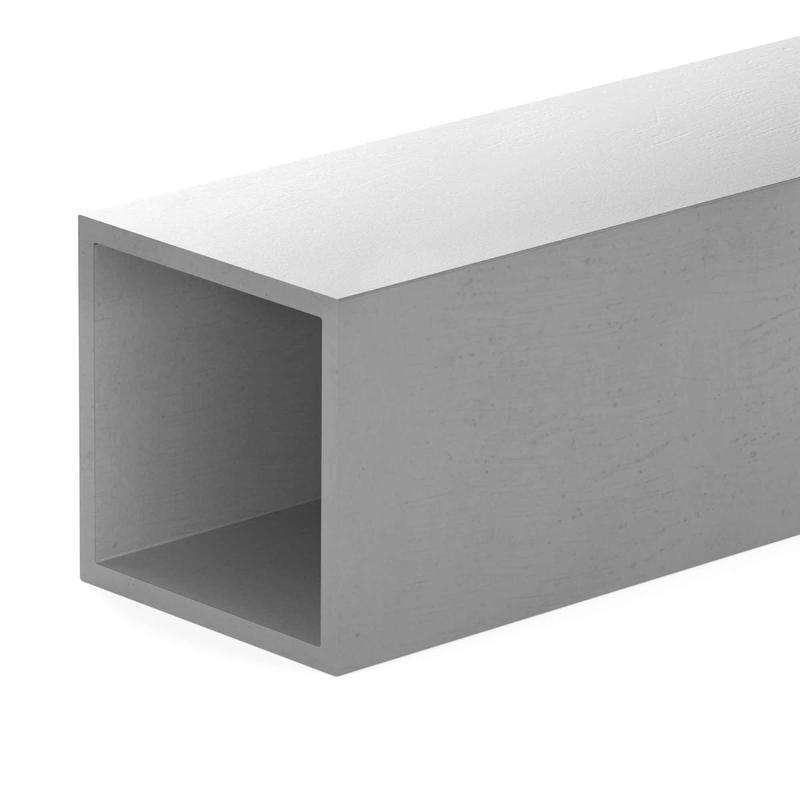 Tube carr en aluminium, 3/4'' x 36''