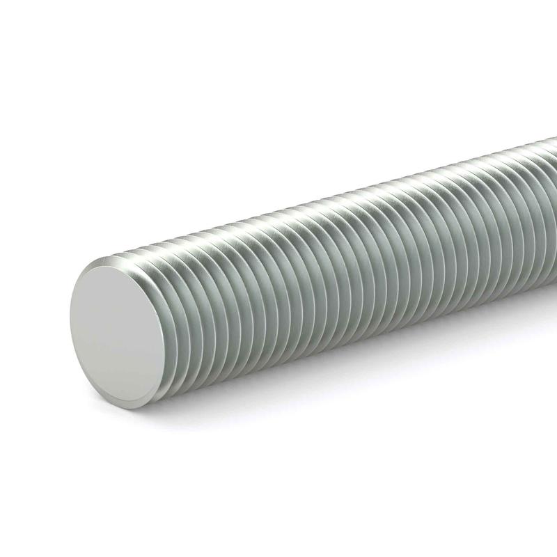 Tige filete en acier zingu, 1/2'' x 72''