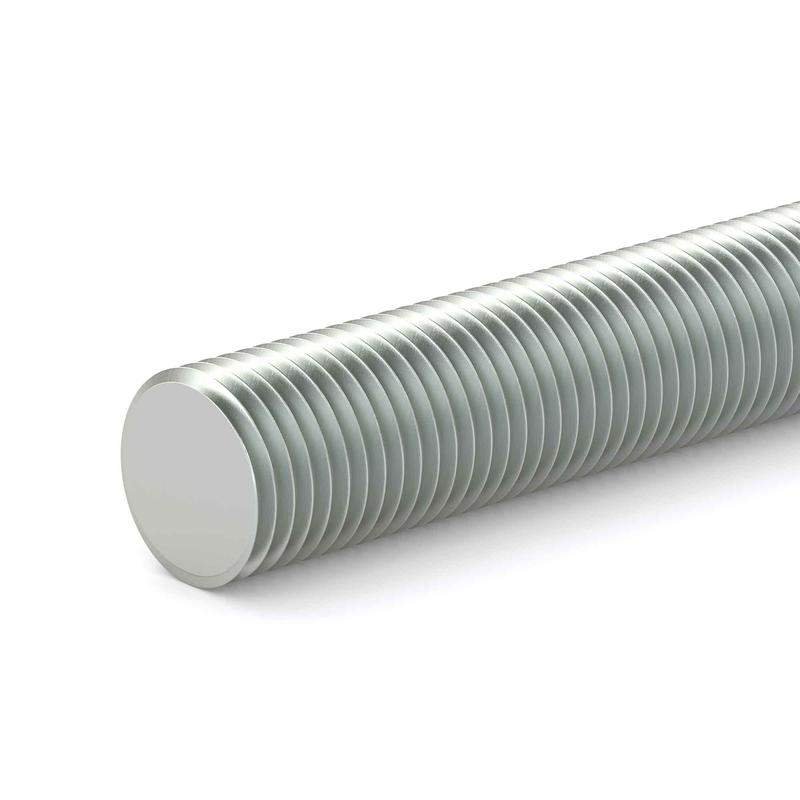 Tige filete en acier zingu, 3/8'' x 72''