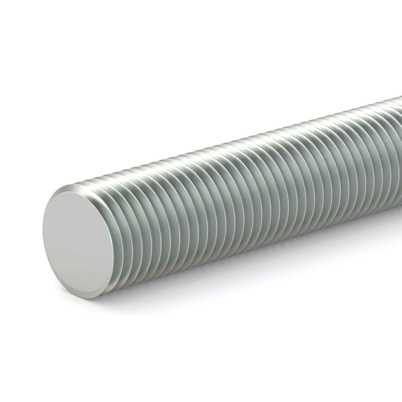 Tige filete en acier zingu, 7/16'' x 36''