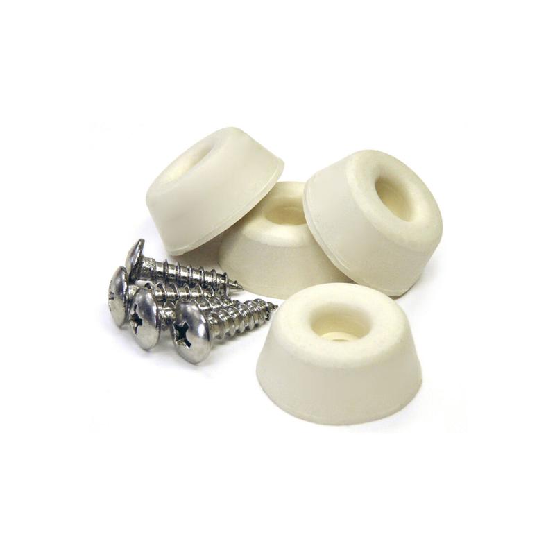 Butoir  visser en caoutchouc de 1'', amande (4 units)