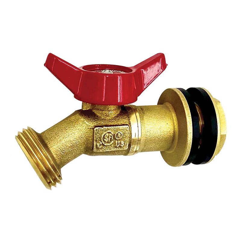 Valve pour baril de pluie mle quart de tour, 1/2'' x 3/4''