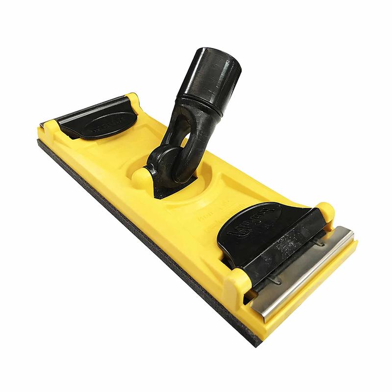 Bloc  poncer en polypropylne de 9'' x 3-1/4'' pour manche tlescopique avec systme Easy Clamp