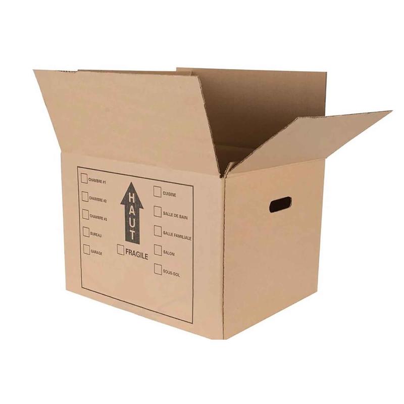 Bote de dmnagement en carton ondul, 14'' x 14'' x 14''