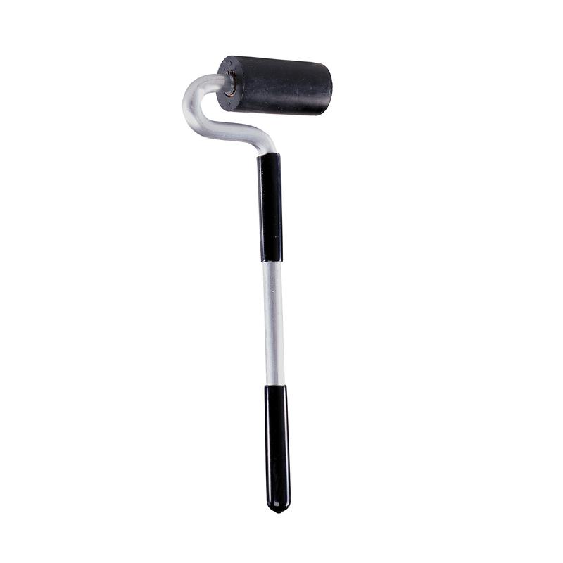 Rouleau en caoutchouc de 3'' pour les stratifis, avec manche de 11''