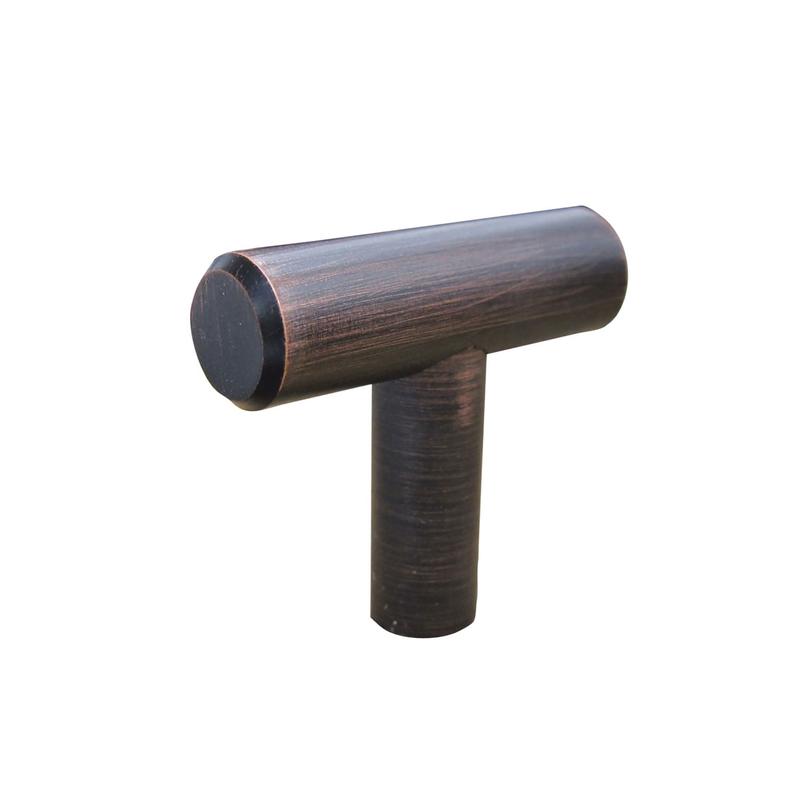 Bouton contemporain en acier bronze huil bross, # 305