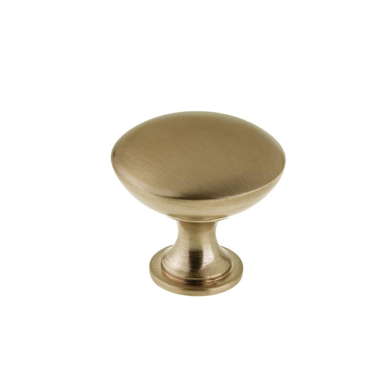 Bouton contemporain en mtal champagne bronze, # 9041